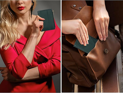 Oak Leathers Wallet For Women Full Grain Leather - Small RFID Coin Purse Credit Card & ID Holder for Ladies,Bifold Wallets for Teenager | Small, RFID, Coin Purse, for Ladies, for Teenager