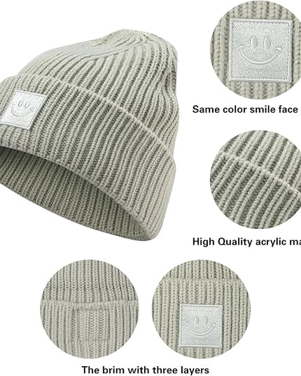 MaxNova Beanie Hat Thick Warm Winter Hat Unisex