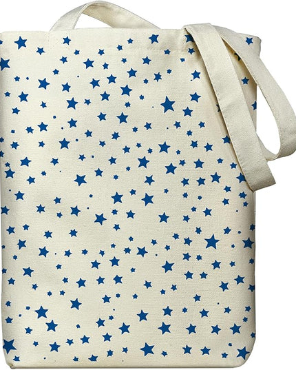 Tote Bag for Women, Reusable Zippered Canvas Bag with Handles Pocket Thick Canvas, for Grocery Shopping Beach Gift