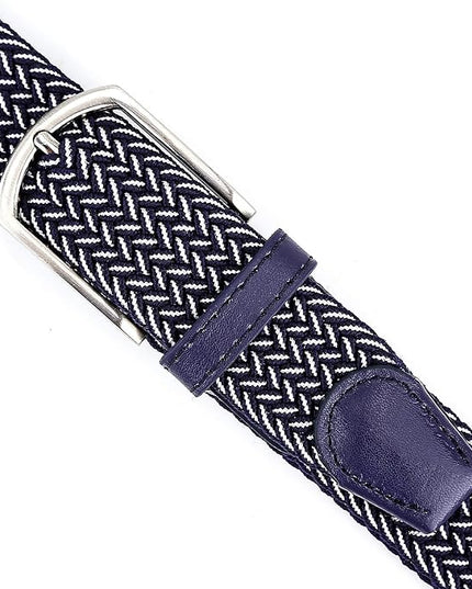 Braided Canvas Woven Elastic Stretch Belts for Men/Women/Junior with Multicolored