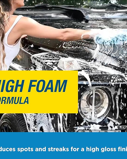 Rain-X 620191 Foaming Car Wash - 100 fl oz. High-Foaming, Concentrated Formula For Greater Cleaning Action, Safely Lifting Dirt, Grime And Residues For An Exceptional Clean