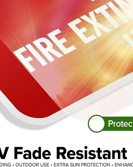 Full Fire Extinguishers Here Sign, 12x18 Inches, 3M EGP Reflective .063 Aluminum, Fade Resistant, Made in USA by My Sign Center