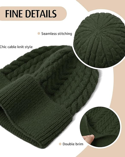 HiRui Knit Beanie Hats for Men Women Winter Hats Skull Caps Warm Classic Slouchy