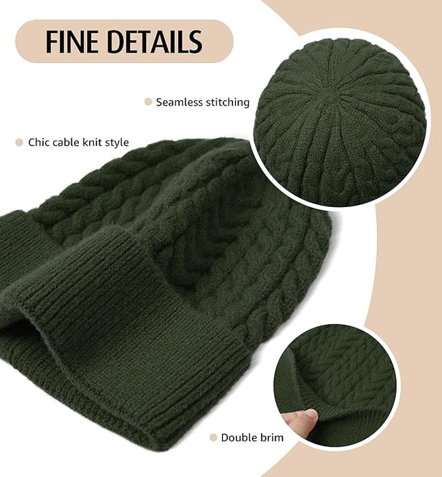 HiRui Knit Beanie Hats for Men Women Winter Hats Skull Caps Warm Classic Slouchy