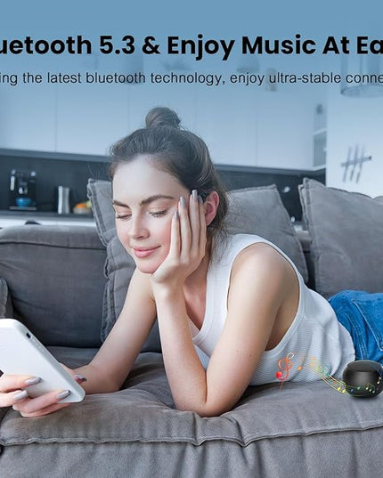 Small Speaker, Portable Bluetooth Speaker with Loud Stereo Sound and Robust Bass, Mini Speaker with Lanyard Easy to Carry, Brief Design, IPX7 Waterproof for Shower, Room, Biking, Hiking, Black