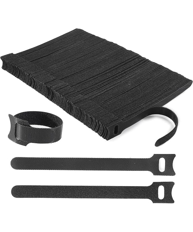 Reusable Cable Ties, 210 PCS 6 Inches Adjustable Cord Straps Wire Organizer Cord Wrap and Hook Loop Cable Management