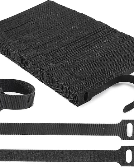 Reusable Cable Ties, 210 PCS 8 Inches Adjustable Cord Straps Wire Organizer Cord Wrap and Hook Loop Cable Management