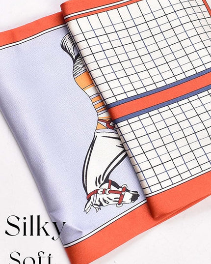 Dailyacc Hair Scarf for Women Fashion Silky Satin Headscarf Wrap Breathable Lightweight Neck Scarves For Handbag