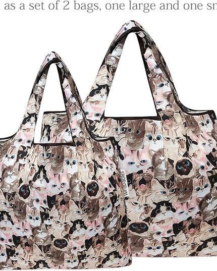 allydrew Large Foldable Tote Nylon Reusable Grocery Bags