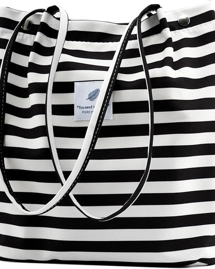 Corduroy Tote Bag Cute Tote Bags for Women Shoulder Bag with Inner Pocket for Work Beach Travel and Shopping Grocery
