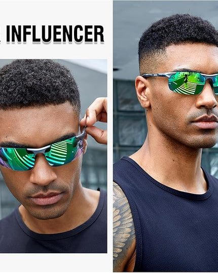 DUCO Mens Sports Polarized Sunglasses UV Protection Sunglasses for Men 8177s