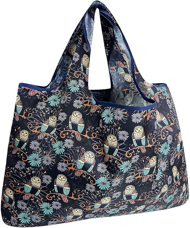 allydrew Large Foldable Tote Nylon Reusable Grocery Bags