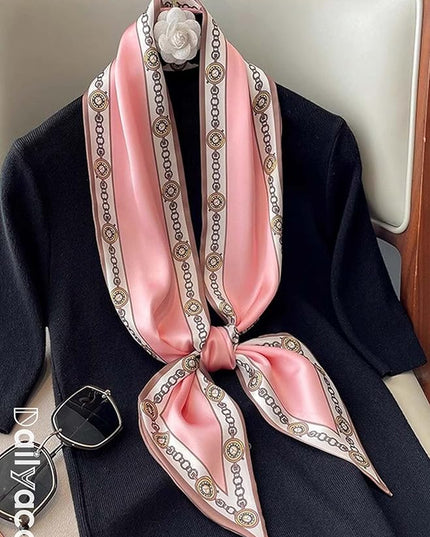 Dailyacc Hair Scarf for Women Fashion Silky Satin Headscarf Wrap Breathable Lightweight Neck Scarves For Handbag