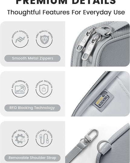 Travelkin 2-in-1 Passport Holder & Travel Organizer for Family with RFID Blocking, Multiple Passport Wallet for Men Women, Travel document holder for Credit Cards, Cash, and Electronic Essentials