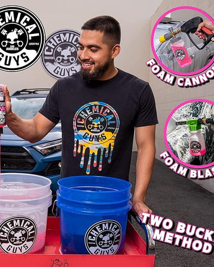 Chemical Guys Mr. Pink Car Wash Soap - 16 oz Super Suds Foaming Car Wash Soap for Cannon, Blaster, or Bucket Washing - pH Balanced, Safe on Wax, Sealant, Ceramic, and Clear Coat Finishes