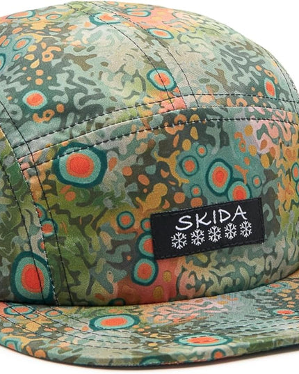 Skida 5 Panel Cap Outdoor UPF Sun Protection Wide Brim Camp Hat Running, Hiking, Golf, Pickleball, Beach Outings