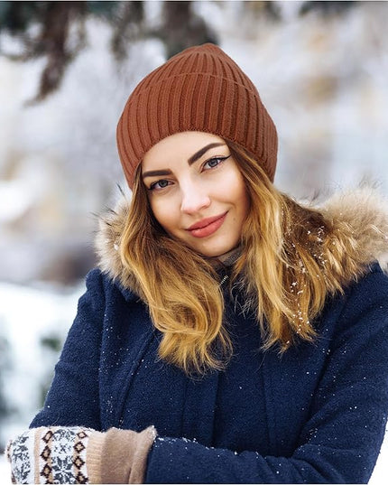 HiRui Knit Beanie for Men Women Kids, Winter Hats Warm Classic Daily Skull Caps