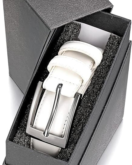Marino’s Premium Belt Men, Genuine Leather Dress Belt for Men, Casual Mens Belt in Gift Box