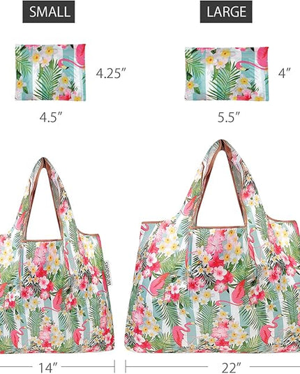 allydrew Large Foldable Tote Nylon Reusable Grocery Bags
