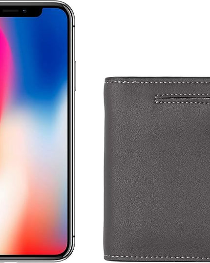 Toughergun Women’s Small Slim Leather Wallet with RFID Protection, Compact Bifold Mini Purse with Clear ID Window