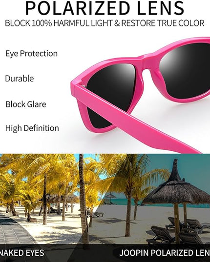 Joopin Square Sunglasses Polarized UV Protection Trendy Designer Sun Glasses Men Women