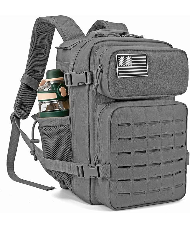 QT&QY 25L/45L Military Tactical Backpack For Men Molle Daypack 3 Day Bug Out Bag Hiking Rucksack With Bottle Holder