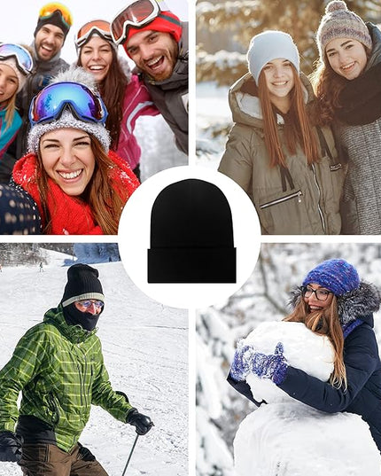 LYDTICK 25 Pack Winter Beanie Hats Bulk for Men Women, Wholesale Knit Beanies Cold Weather Skull Caps