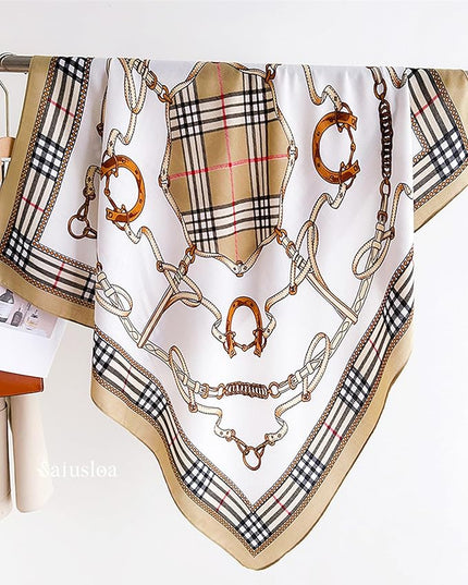 Neck Scarf For Womens Silky Head Scarves Hair Bandanas Square Scarf Fashion Accessories lightweight