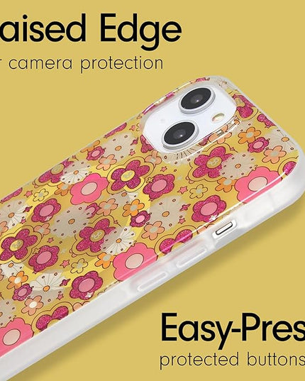 Sonix x Barbie Phone Case for iPhone 15, 14, 13 | Compatible with Magsafe | 10ft Drop Tested | Retro Flower