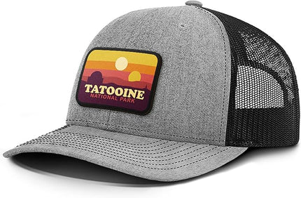 Tatooine National Park Patch Back Mesh Hat Casual Wear - Baseball Cap for Mens & Womens Mesh Adjustable Snapback Strap