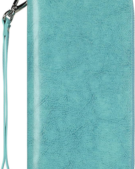Lavemi Small Compact Women Wallet RFID Blocking Genuine Leather Bifold Purse with ID Windows