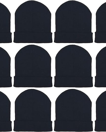 24x Winter Beanies & Gloves Combo Pack, Bulk Pack for Men Women, Warm Cozy Gift
