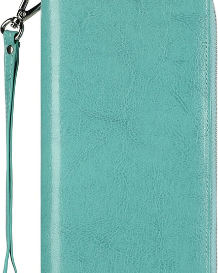 Lavemi Small Compact Women Wallet RFID Blocking Genuine Leather Bifold Purse with ID Windows