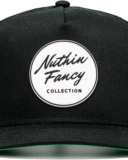 Nuthin Fancy CO Pioneer Snapback Hat, Mens and Womens Adjustable Trucker Cap with Contrast Under Bill
