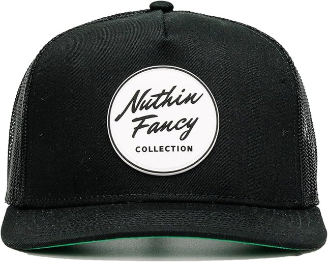 Nuthin Fancy CO Pioneer Snapback Hat, Mens and Womens Adjustable Trucker Cap with Contrast Under Bill