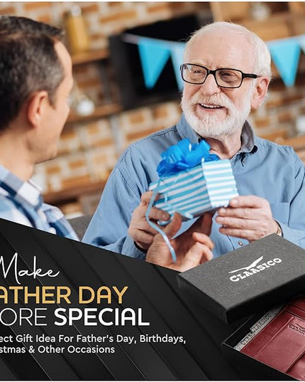 Money Clip Leather Wallet For Men Slim Front Pocket RFID Blocking with Super Strong Magnetic