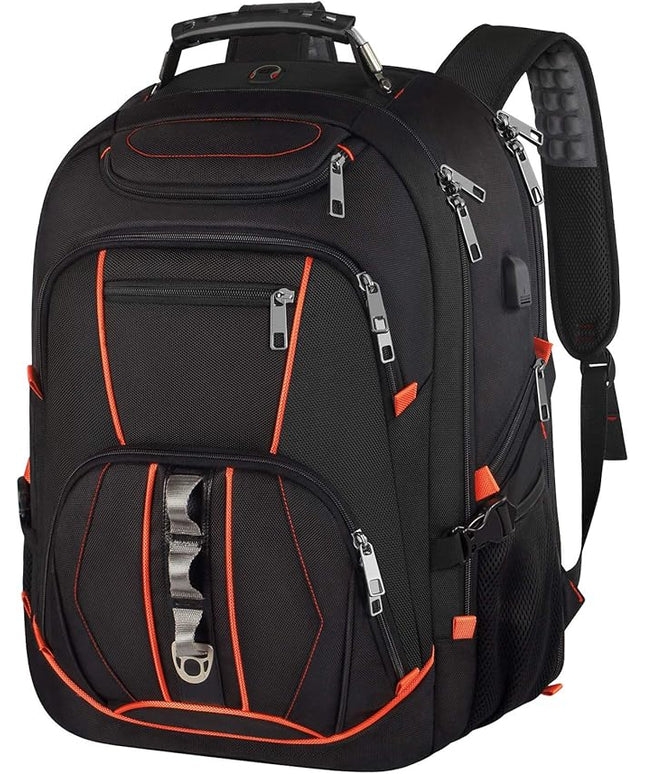 Travel Laptop Backpack,Extra Large 18.4 inch Gaming Laptop Backpacks with USB Charging Port,Big Capacity TSA Friendly RFID Anti Theft Pocket Durable College unisex Heavy Duty Computerbag