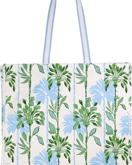 Lilly Pulitzer 18" x 17" Eco Tote, Market Shopper Bag, Oversize Reusable Grocery Tote with Comfortable Shoulder Strap