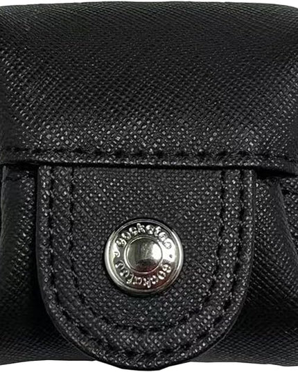 Cockatoo Genuine Leather Coin Pouch Change Holder Mini Snap Pocket Wallet for Men Women (Small, GANACHE)