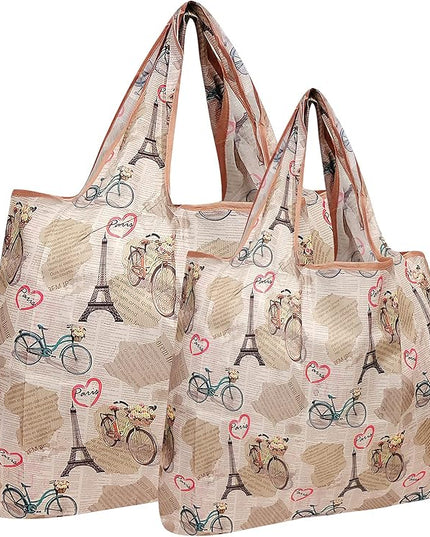allydrew Large Foldable Tote Nylon Reusable Grocery Bags