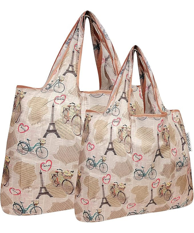 allydrew Large Foldable Tote Nylon Reusable Grocery Bags