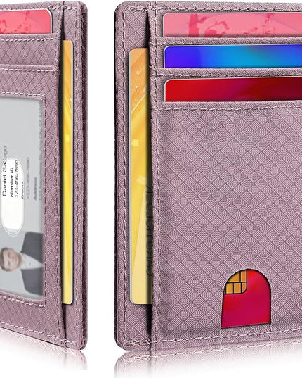 Artpaxy Slim Wallet for Men & Women, Minimalist Front Pocket Card Holder for Travel, RFID Blocking, Water Resistant Nylon Wallet for ID & Cash & Credit Card