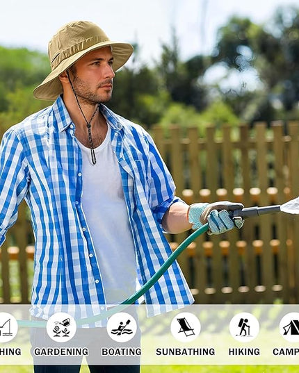 Sukeen Bucket Hat, Waterproof, Skin-Friendly, Shields Neck, Quick-Dry, Breathable, Hat for Fishing, Travel hat