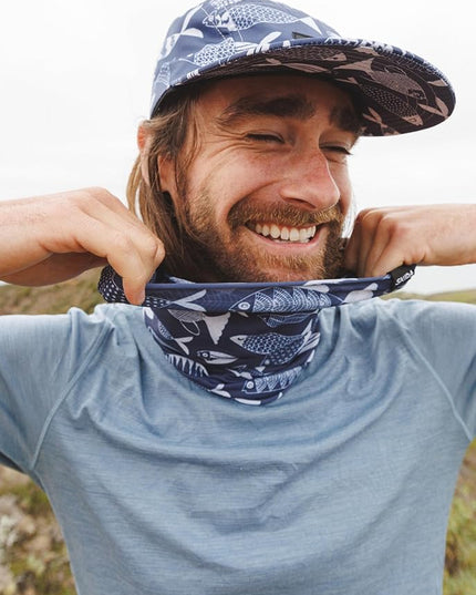 Skida 5 Panel Cap Outdoor UPF Sun Protection Wide Brim Camp Hat Running, Hiking, Golf, Pickleball, Beach Outings