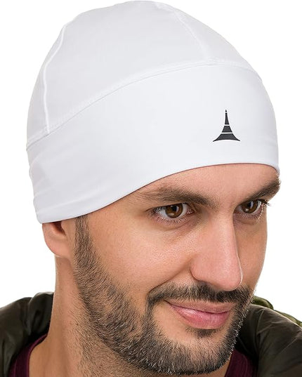 Helmet Liner Sweat Wicking Skull Cap Beanie. Ultimate Performance Moisture Wicking. Fits Under Helmets