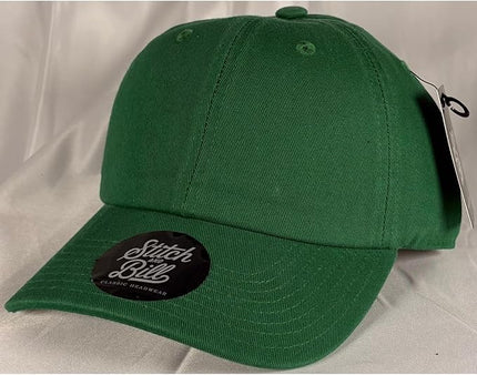 Stitch and Bill Mens Athletic Deep-Crown Baseball Cap 100% Soft Cotton Unstructured Dad Hat Outdoors Adjustable