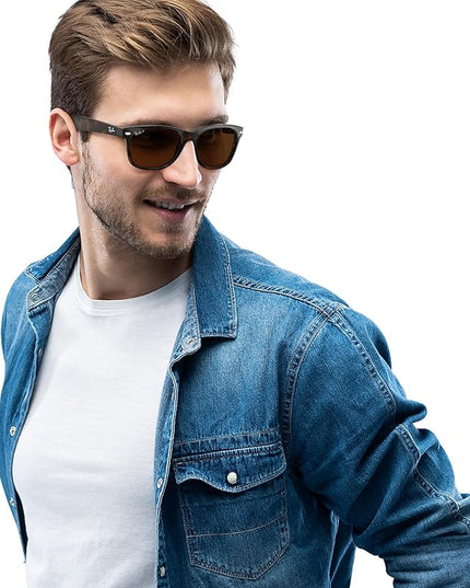 Ray-Ban RB2132 New Wayfarer Polarized Square Sunglasses