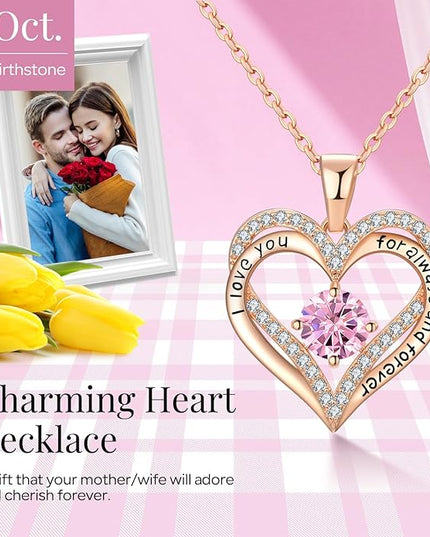 18K Rose Gold Necklaces for Women Birthday Gifts for Women Jewelry for Women Birthday Gifts for Wife Girlfriend Daughter Wife Birthday Gifts for Anniversary Mothers Day Christmas Valentines Gifts