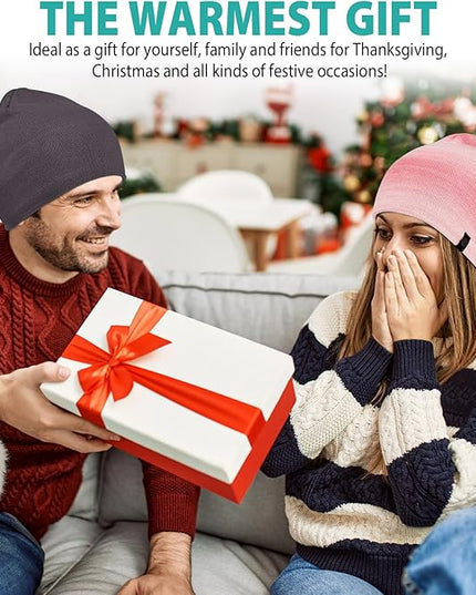 Beanie for Men, Soft Cotton Beanie for Women, Warm Unisex Winter Hat, Running Skull Cap for Cold Weather Activities