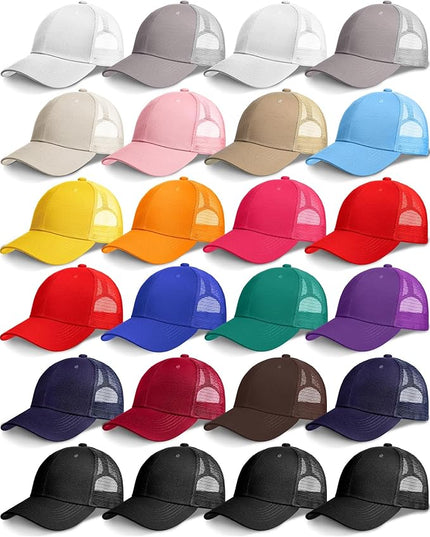 Coume Mesh Trucker Hats Bulk Sublimation Blank DIY Baseball Unisex Caps for Business Embroidery Sport Party Gift